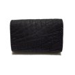 Photo2: Elephant Leather Coin Card Case (Skull Button,Elephant Liner) (2)