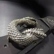 Photo4: Large Snake Buckle (4)