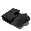 Photo6: Elephant Leather Coin Card Case (Skull Button,Elephant Liner) (6)