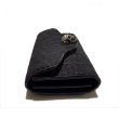 Photo4: Elephant Leather Coin Card Case (Skull Button,Elephant Liner) (4)