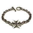 Photo1: Maltese Cross With ７Chain Bracelet (1)