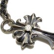 Photo3: Diamond With Grooved Cross & 6Chain Bracelet (3)