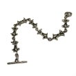 Photo2: 1/16 Gothic Grooved Flare Links Bracelet (2)
