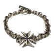 Photo3: Maltese Cross With ７Chain Bracelet (3)