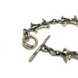 Photo4: 1/16 Gothic Grooved Flare Links Bracelet (4)