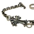 Photo5: Grooved Cross & 7Chain Bracelet (5)