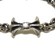 Photo3: Diamond With Gothic Grooved Flare & 7Chain Bracelet (3)