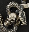 Photo5: Quarter Skull On Snake Pendant (5)