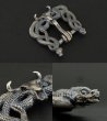 Photo3: Midium Snake & Buffalo Skull Belt Buckle (3)