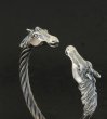 Photo2: Horse Cable Wire Bangle (2)