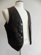 Photo4: Gaboratory Tailored Leather Vest (Tribal art work) (4)