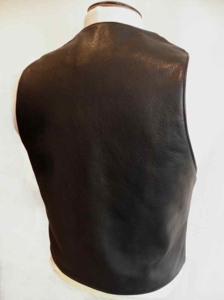 Photo1: Gaboratory Tailored Leather Vest (1)