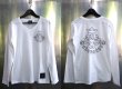 Photo1: Atelier mark V-neck T-Shirt [White] (1)