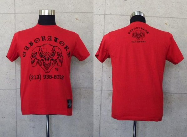 Photo1: Staff T-shirt [Red] (1)