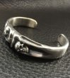 Photo15: Skull On Master Gothic Bangle (15)