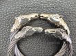 Photo12: Half Horse Cable Wire Bangle (12)