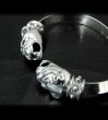 Photo5: Old Bulldog With Stud Bolo Neck Triangle Wire Bangle (5)