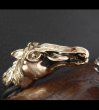 Photo2: Gold & Silver Stupid Horse Cable Wire Bangle (2)