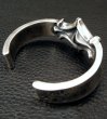 Photo5: Sculpted Diamond Flat Bar Bold Bangle (5)