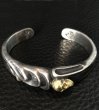 Photo14: 18k Gold Skull On Master Gothic Bangle (14)