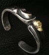 Photo12: 18k Gold Skull On Master Gothic Bangle (12)