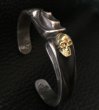 Photo11: 18k Gold Skull On Master Gothic Bangle (11)