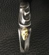 Photo6: 18k Gold Skull On Master Gothic Bangle (6)