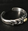 Photo15: 18k Gold Skull On Master Gothic Bangle (15)