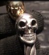 Photo7: 10k Gold & Silver Skull Cable Wire Bangle (7)