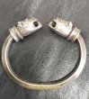 Photo4: Bulldog With Bolo Neck Triangle Wire Bangle (4)