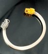 Photo1: Pure Gold Wrap Lion Round Wire Bangle (4.5mm) (1)