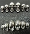 Photo2: Single Skull Beads (2)