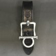 Photo3: Skull On American Classic Square Buckle With Phantom T-bar & O-ring Belt Loop (3)