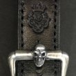 Photo7: Skull On American Classic Square Buckle With Phantom T-bar & O-ring Belt Loop (7)