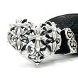 Photo3: Multi-Gothic Cross Heart Buckle With Heart Belt Loop & Tip (3)