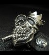 Photo7: Smorking Skull & Crown Belt Buckle (7)