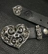 Photo3: Heart Buckle With Heart Belt Loop & Heart Belt Tip (3)