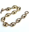 Photo5: [One-of-a-kind] 10K Gold Marine Chain Links Bracelet [10k-51] (5)