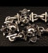 Photo12: 5 Skull On Iron Cross Bracelet (12)