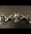 Photo7: 5 Skull On Iron Cross Bracelet (7)