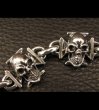 Photo6: 5 Skull On Iron Cross Bracelet (6)