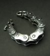 Photo2: Motorcycle Chain Bracelet (Large) (2)