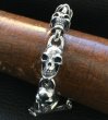 Photo17: All Skulls Link Bracelet (17)