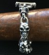 Photo14: All Skulls Link Bracelet (14)