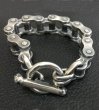 Photo7: Bike Chain Bracelet (Heavy wide small) (7)