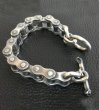 Photo9: Bike Chain Bracelet (Heavy wide small) (9)