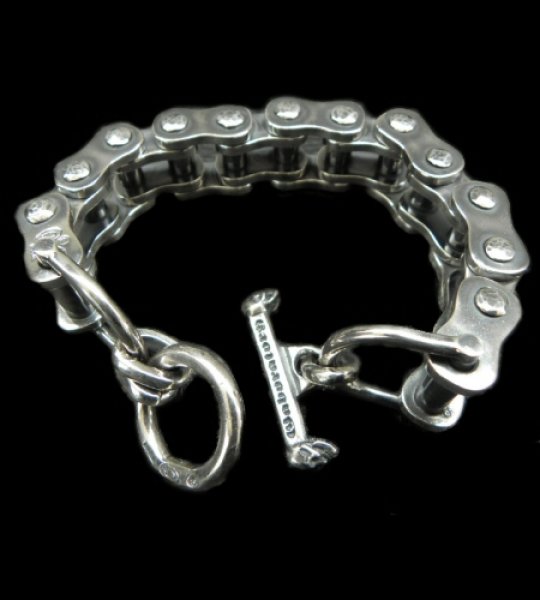 Photo1: Motorcycle Chain Bracelet (Middium) (1)