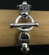 Photo10: Long neck bulldog with smooth anchor links bracelet (10)