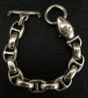 Photo3: Long neck bulldog with smooth anchor links bracelet (3)