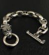 Photo4: Long neck bulldog with smooth anchor links bracelet (4)